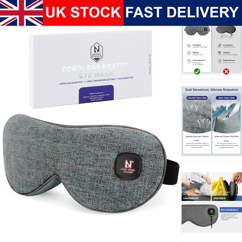 Heated eye mask - heated,