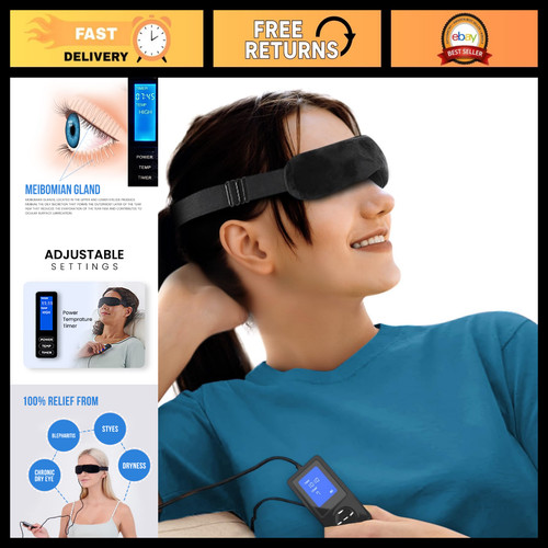 Heated eye mask for - eyes,