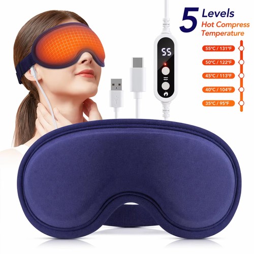Electric heated eye mask - heated, -warm
