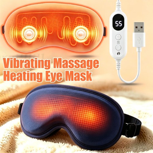 Heated massage eye mask for - heated,