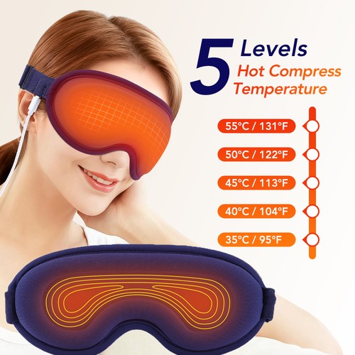 Electric heated eye mask pad - heated,