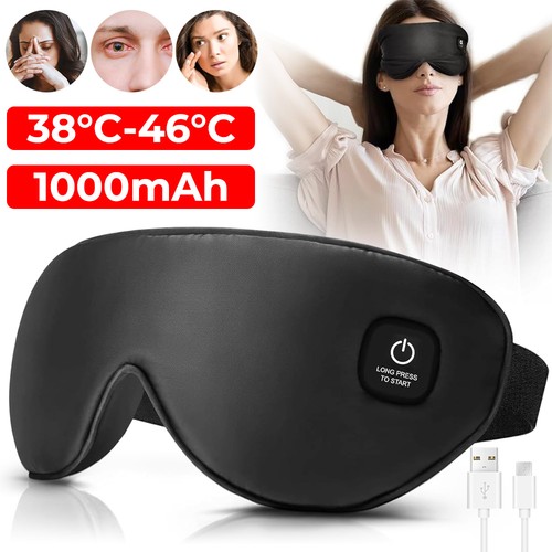 Heated eye mask cordless warm - heated,