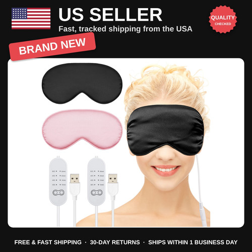 Silk heated eye mask - eye, usb